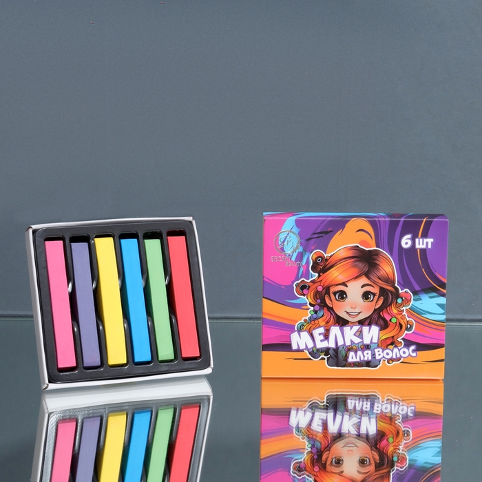 Мелки для волос, 6 шт