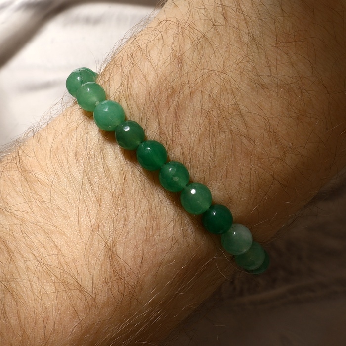Браслет шар №8 гранёный &laquo;Нефрит&raquo;, 5см