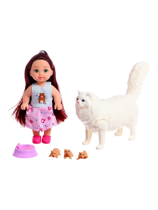 Кукла-малышка "Мама-кошечка", МИКС