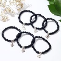 Браслет с подвеской МИКС шар №6 &laquo;Шунгит&raquo;, 5,5см