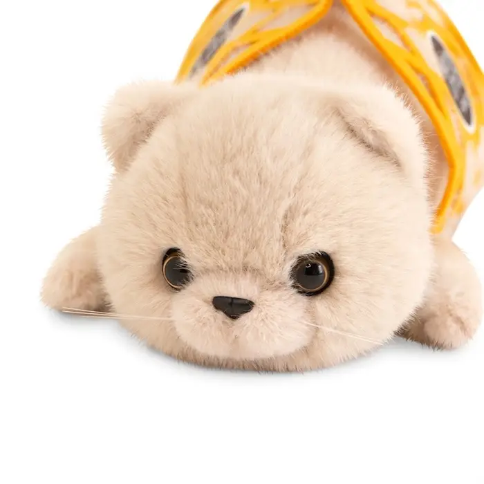 Мягкая игрушка &laquo;Кот Барсик в сумке бежевый&raquo;, 56 см