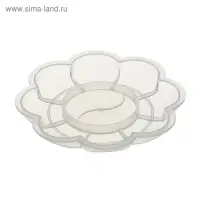 Палитра "Ромашка", 9 ячеек, пластиковая, прозрачная, мини