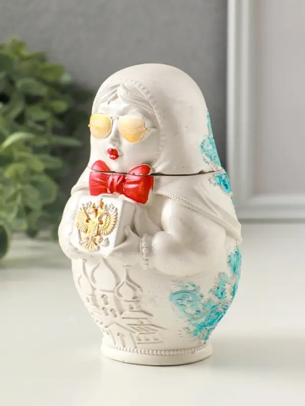 Шкатулка для украшений &laquo;Матрешка&raquo; 12&times;9 см, гипс, роспись