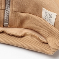 Костюм: толстовка и брюки Крошка Я Dino, рост 86-92, коричневый