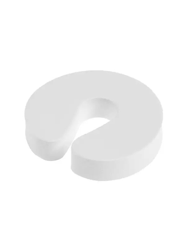 Ограничитель-стоппер для двери ТУНДРА, d=9.8 см, цвет белый, 4 шт