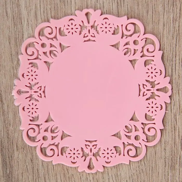 Набор подставок под горячее &laquo;Чаепитие&raquo;, 4 шт, 10 см, цвет МИКС