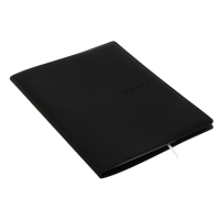 Дневник универсальный для 1-11 класса Black, мягкая обложка, искусственная кожа, термо тиснение, ляссе, 80 г/м2