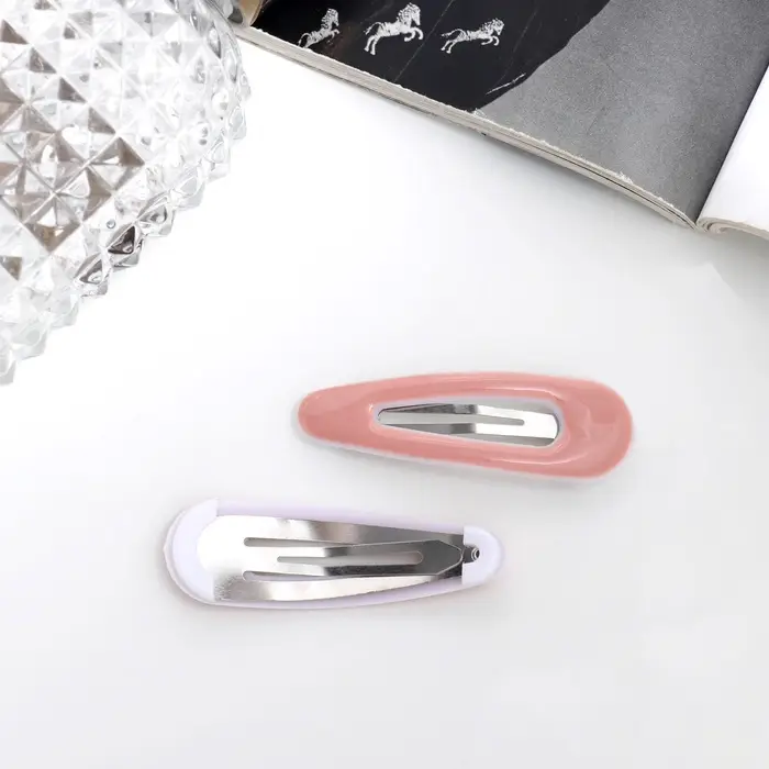 Невидимки для волос &laquo;Венера&raquo;, набор 2 шт., стиль, 5 см, розовые