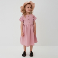 Платье для девочки MINAKU: Cotton Collection цвет сиреневый, рост 98