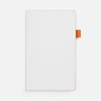 Ежедневник White Shall, недатированный, бело-оранжевый