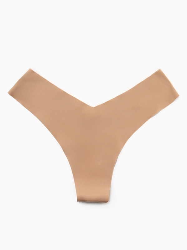 Трусы бесшовные бразильяно KAFTAN, цв. беж, р-р 44-46