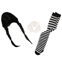 Карнавальный набор &laquo;Готическая девчонка&raquo;: парик, чулки, воротник