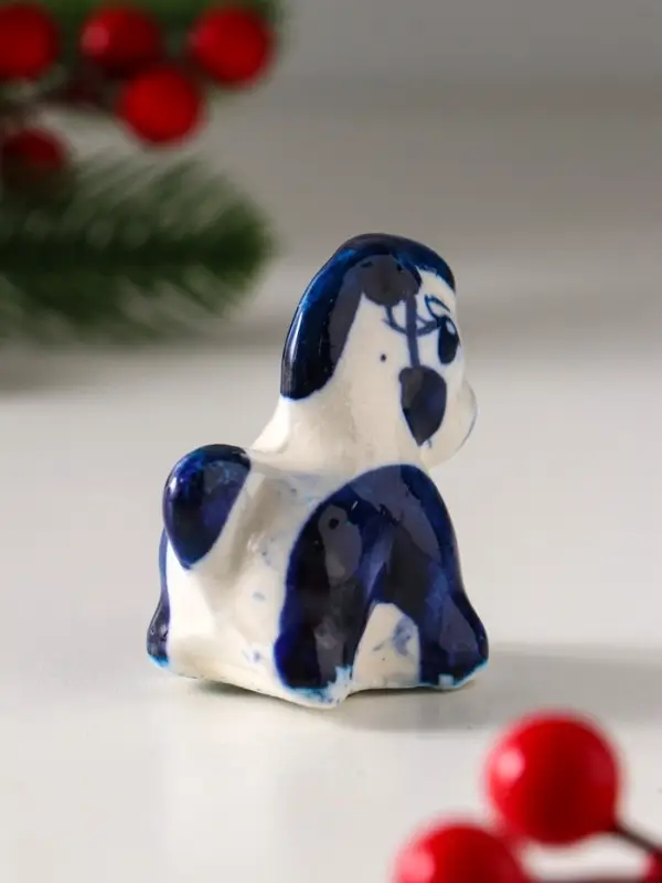 Сувенир "Коник", 5х5 см, гжель