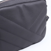 Сумка кросс-боди RICHET на молнии, наружный карман, цвет серый Сумка кросс-боди RICHET на молнии, наружный карман, цвет серый