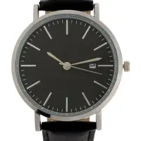 Часы мужские наручные кварцевые "Классик" чёрные