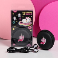 Подарочный набор: наушники вакуумные и кейс для наушников «Единорог», модель VBT - 1,25 Подарочный набор: наушники вакуумные и кейс для наушников «Единорог», модель VBT - 1,25