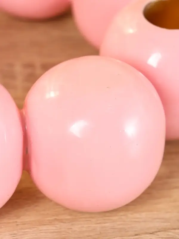 Подсвечник на 4 свечи "Бусы" с 8 сферами, зефир 19х19х5,5 см