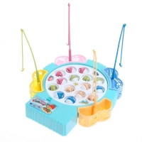 Рыбалка &laquo;Маленькие рыбки&raquo; 15 рыбок, 4 удочки, МИКС