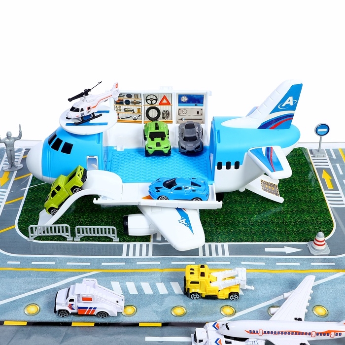 Парковка детская &laquo;Аэропорт&raquo;, подвижные элементы, с аксессуарами
