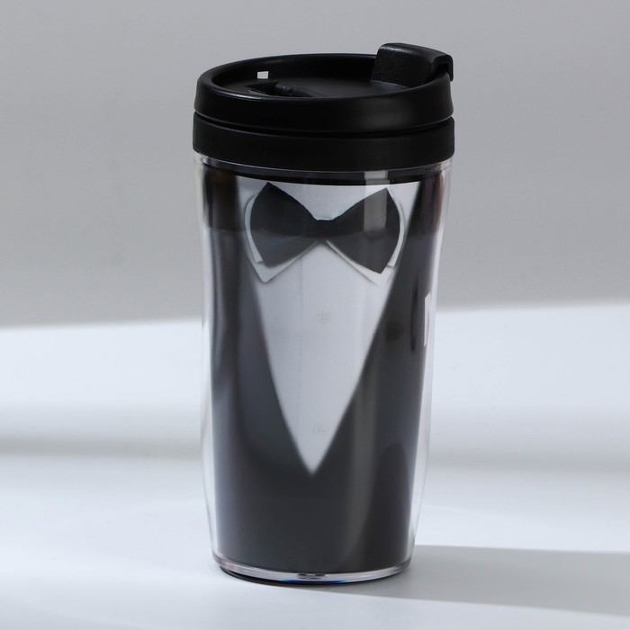 Подарочный набор: термостакан, ежедневник А6, 120 л., брелок, ручка &laquo;23 февраля: Лучшему мужчине&raquo;