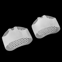 Полустельки для обуви, на манжете, дышащие, силиконовые, 5.5&times;7 см, пара, белые