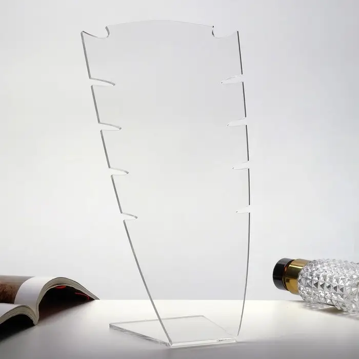Подставка под колье 13&times;8&times;24 см, оргстекло 3 мм, В ЗАЩИТНОЙ ПЛЁНКЕ