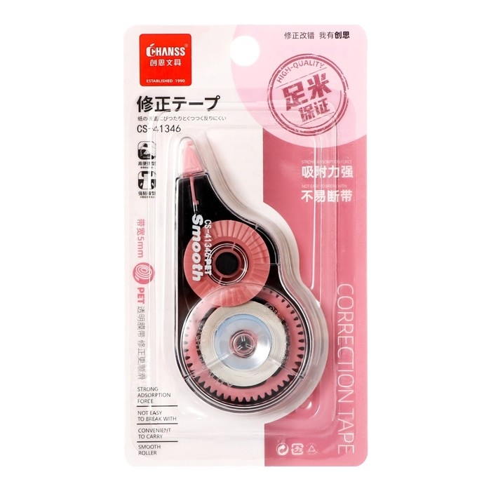 Корректор-лента, 10 м &times; 5 мм, блистер, европодвес, корпус МИКС