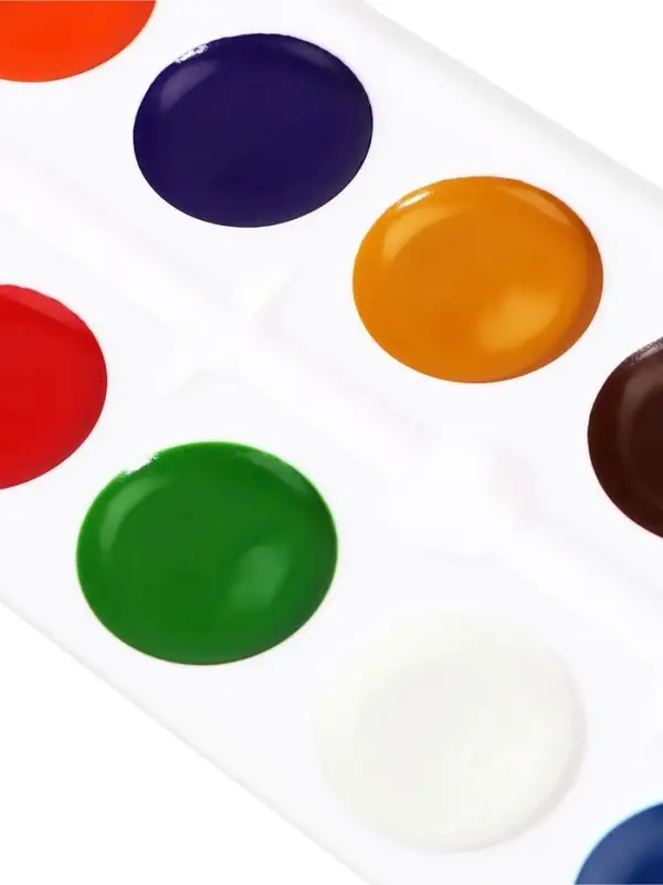 Акварель Calligrata, 12 цветов, без кисти, картон