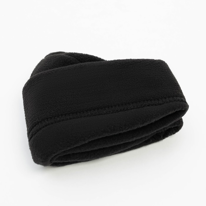 Шапка/подшлемник утепленный, флисовый, цвет чёрный, размер 56-58