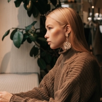 Серьги металл &laquo;Атмосфера&raquo; три диска, цвет золото