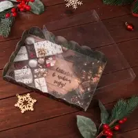 Коробка для печенья, &laquo;Счастья в Новом году&raquo;, 22&times;15&times;3 см, Новый год