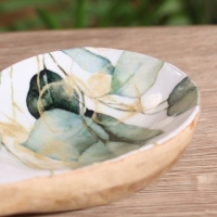 Подставка под ложку "Листья" дерево манго 25,5х9х3,8 см