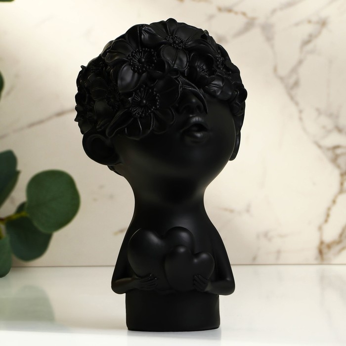 Статуэтка полистоун &laquo;Любовь&raquo; цвет чёрный 12 х 6,5 х 22 см