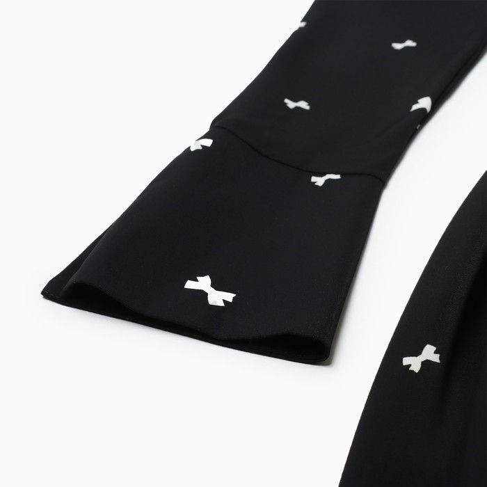 Платье женское с завязками на талии MIST Flower, размер 42, черный Платье женское с завязками на талии MIST Flower, размер 42, черный