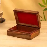 Шкатулка "День и ночь" 18х13х6 см, дерево шишам