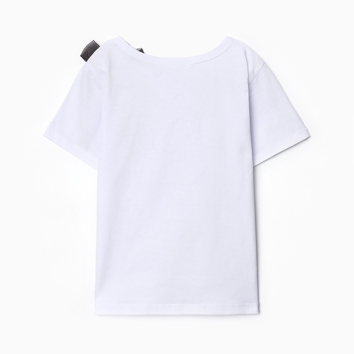 Футболка детская KAFTAN "Бантик", р.28 (86-92 см), белый/черный