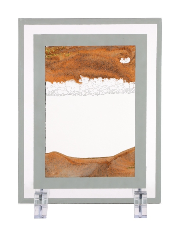 Песочные часы-картина, 18 х 13 см, антистресс, песок оранжевый