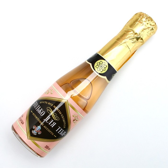 Гель для душа во флаконе шампанское &laquo;С Новым Годом&raquo;, 250 мл, аромат шампанского, ЧИСТОЕ СЧАСТЬЕ