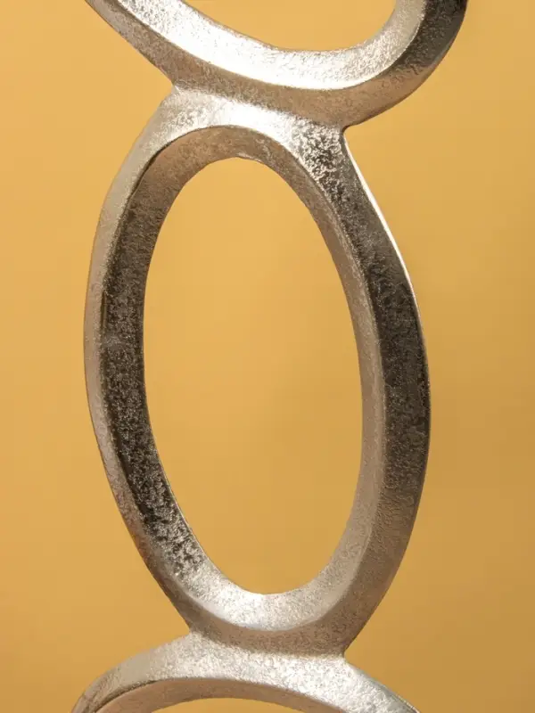 Подсвечник "Кольца" алюминий 21х12,5х65 см