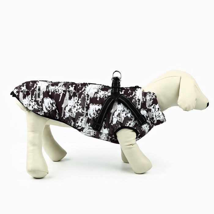 Одежда для собак. Куртка зимняя &laquo;Тёплая зима&raquo;, камуфляж, размер M