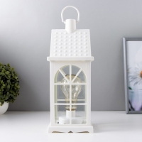 Ночник "Фонарь-домик"белая от батареек 3ААА 35х13,5х13,5 см RISALUX