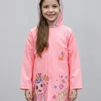 Дождевик детский, розовый единорог, рост 100-110 накл ОТ