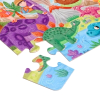 Макси-пазлы 2 в 1 «Единороги + динозавры №4», 24 и 24 элементов Макси-пазлы 2 в 1 «Единороги + динозавры №4», 24 и 24 элементов