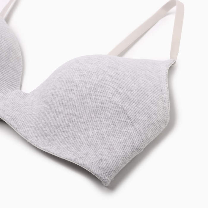 Бюстгалтер женский, цвет серый, размер 75В