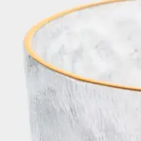 Набор кружек "Льдинка", 2 шт, золотой обод, 410 мл, 10,5х21х8,5 см