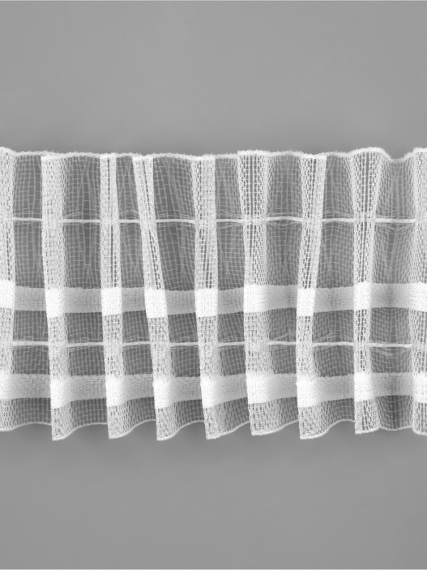 Шторная лента 60мм&times;50&plusmn;1м фиксированная сборка органза 2 шнура