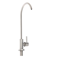 Кран для всех видов бытовых фильтров ZEIN К-04, нержавеющая сталь, сатин