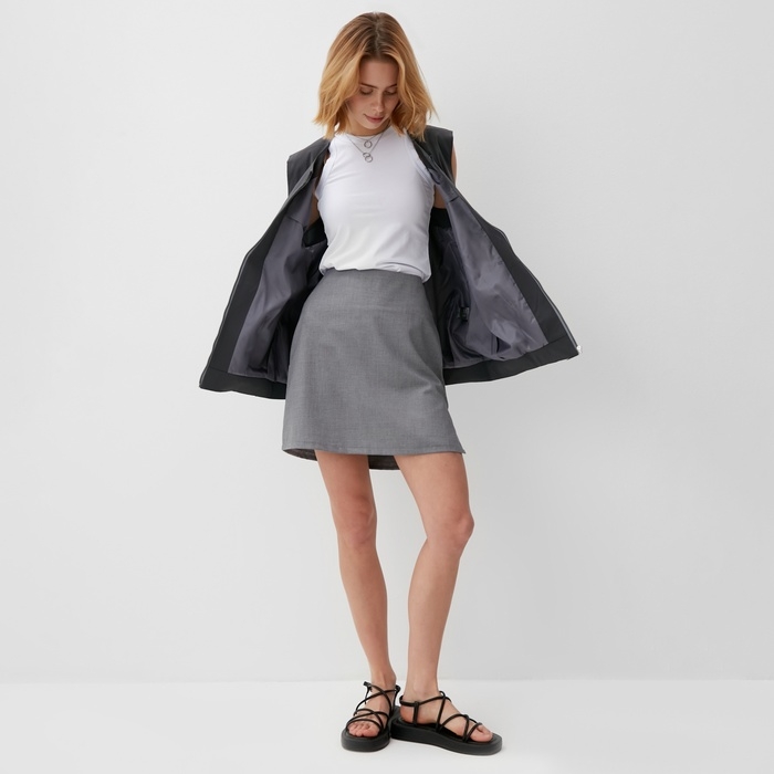 Юбка женская MINAKU: Casual Collection цвет серый, р-р 44