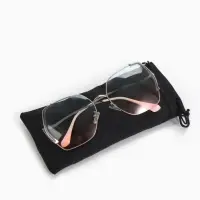 Чехол для очков на затяжке, длина 17.5 см, плотность 230 г/м&sup2;, чёрный