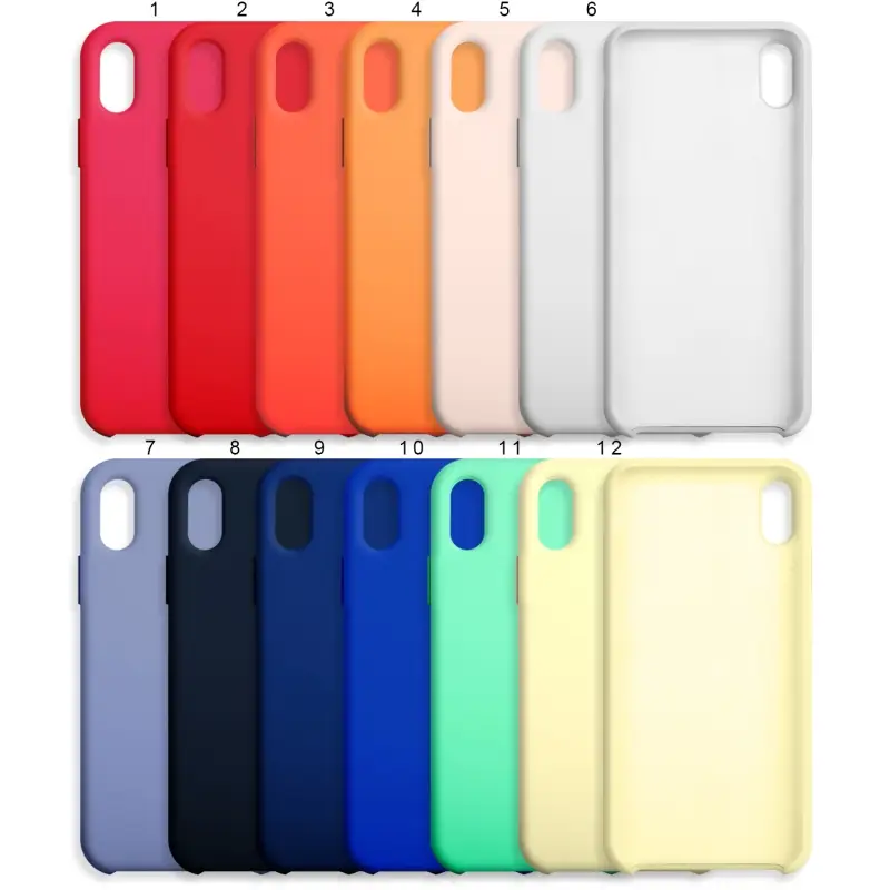 Чехол iPh XS Silicone Case под ORG (с лого)